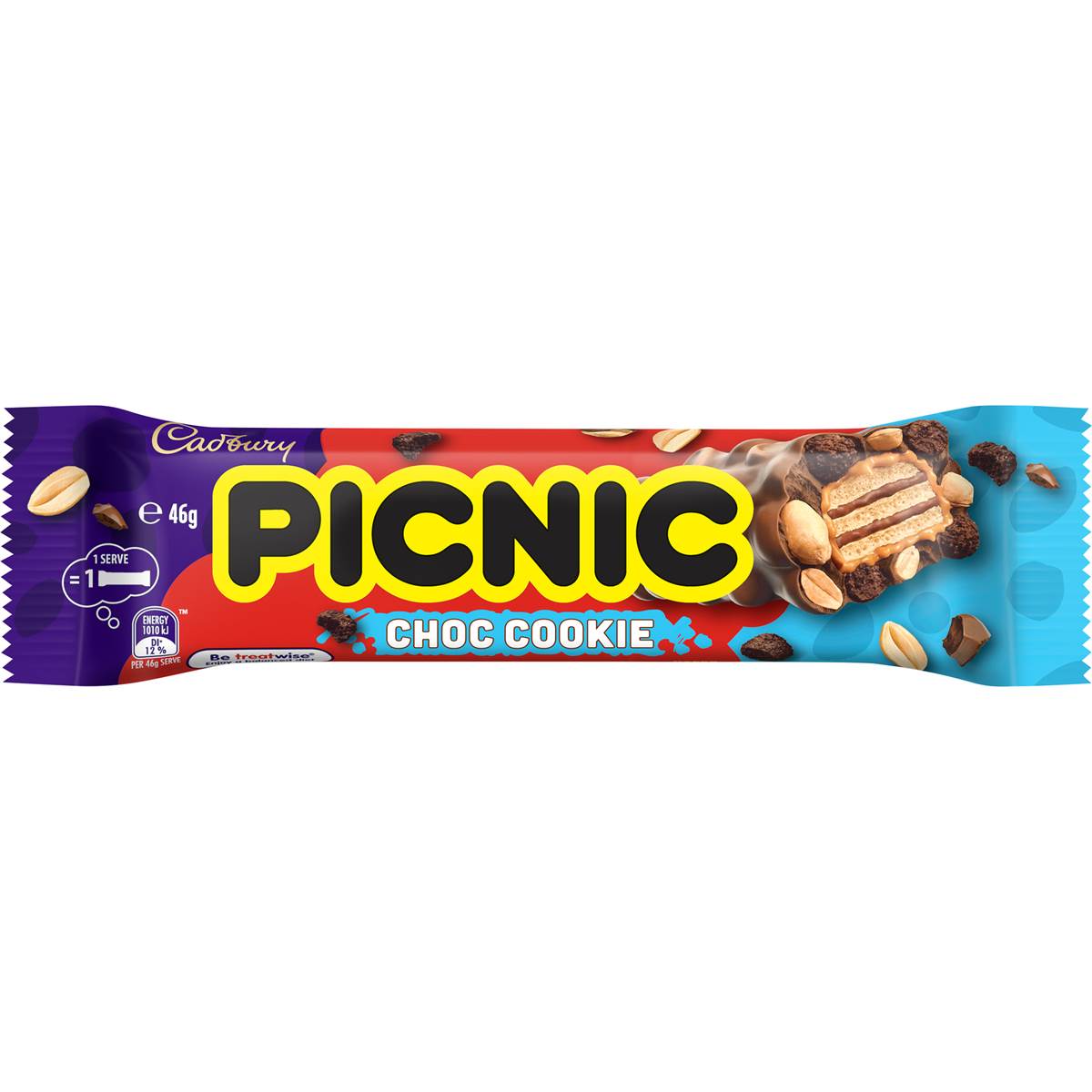 Cadbury Picnic Chocolate Cookie Bar 46g