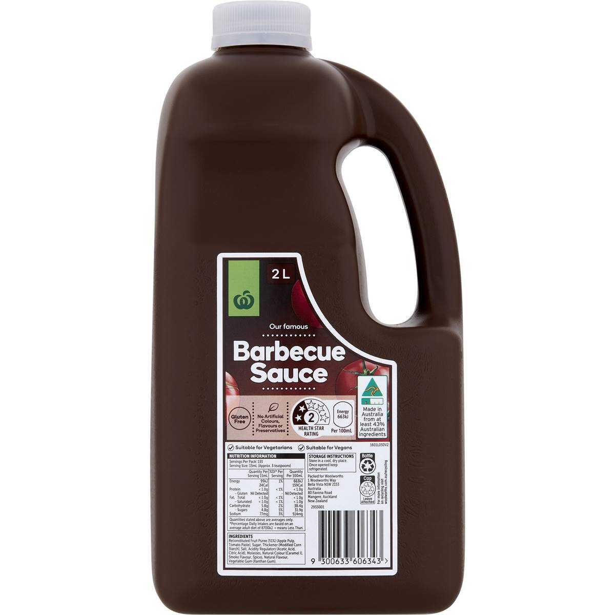 Woolworths Barbecue Sauce 2l