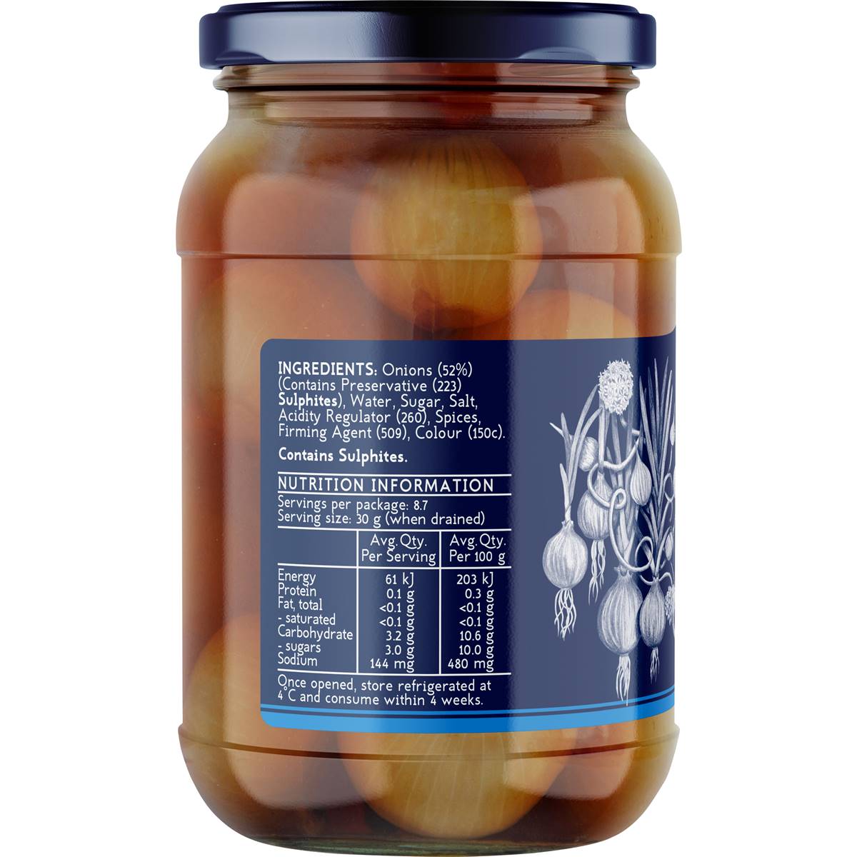 Fehlbergs Onions Pickled 500g