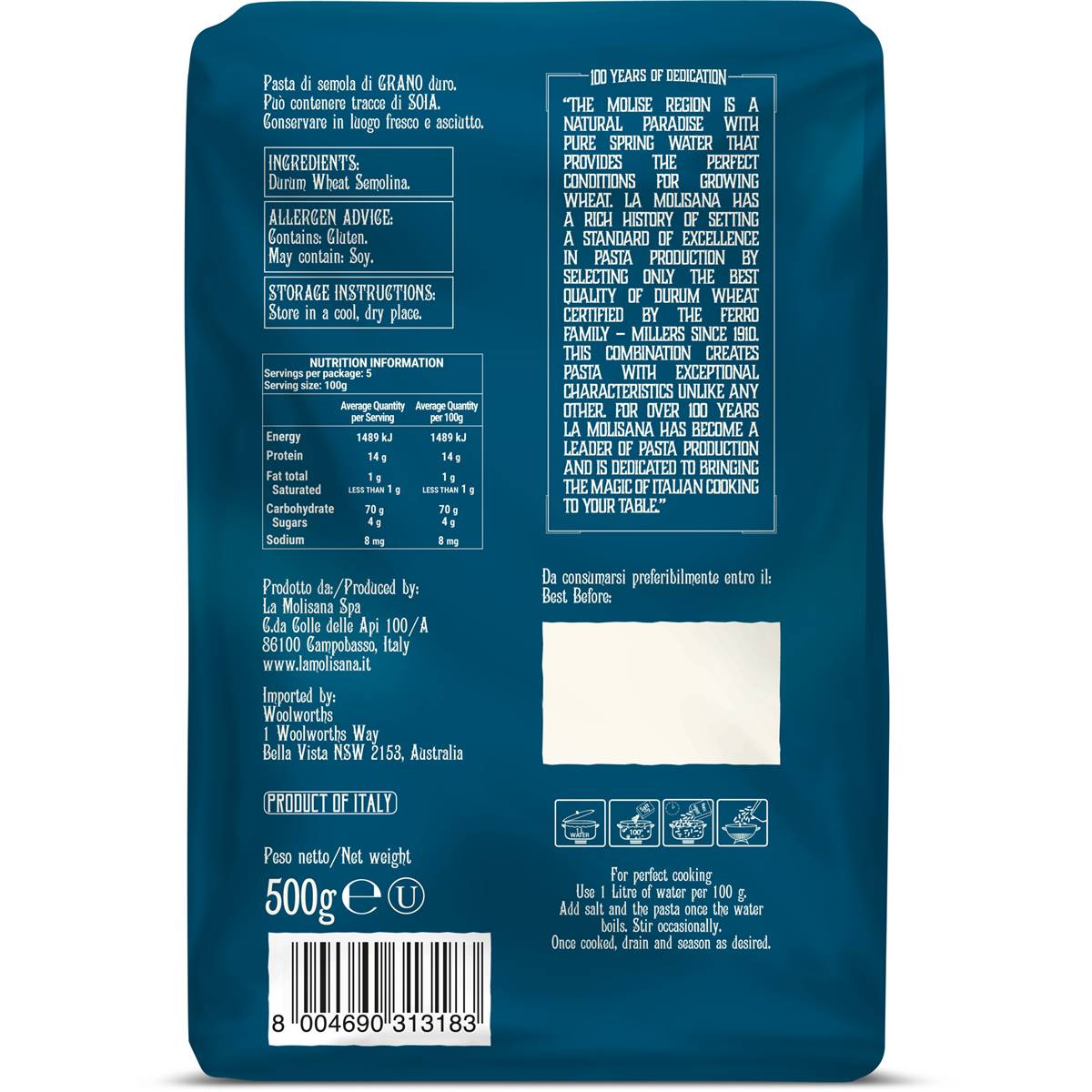 La Molisana Pastificio Extra Di Lusso Rigatoni Divini 500g