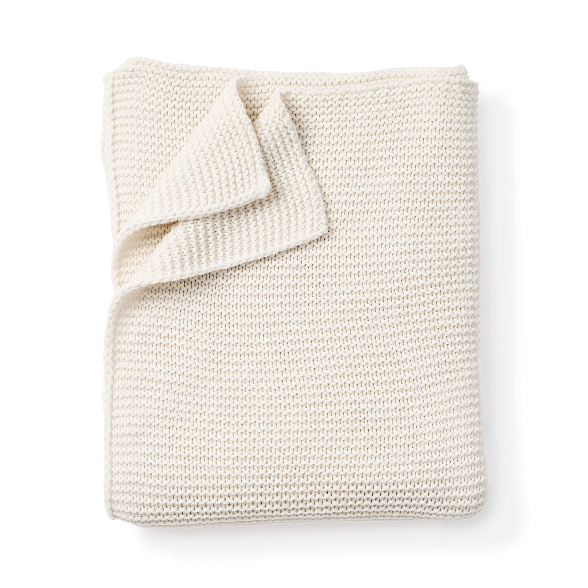 Chunky Knit Throw - Ivory
