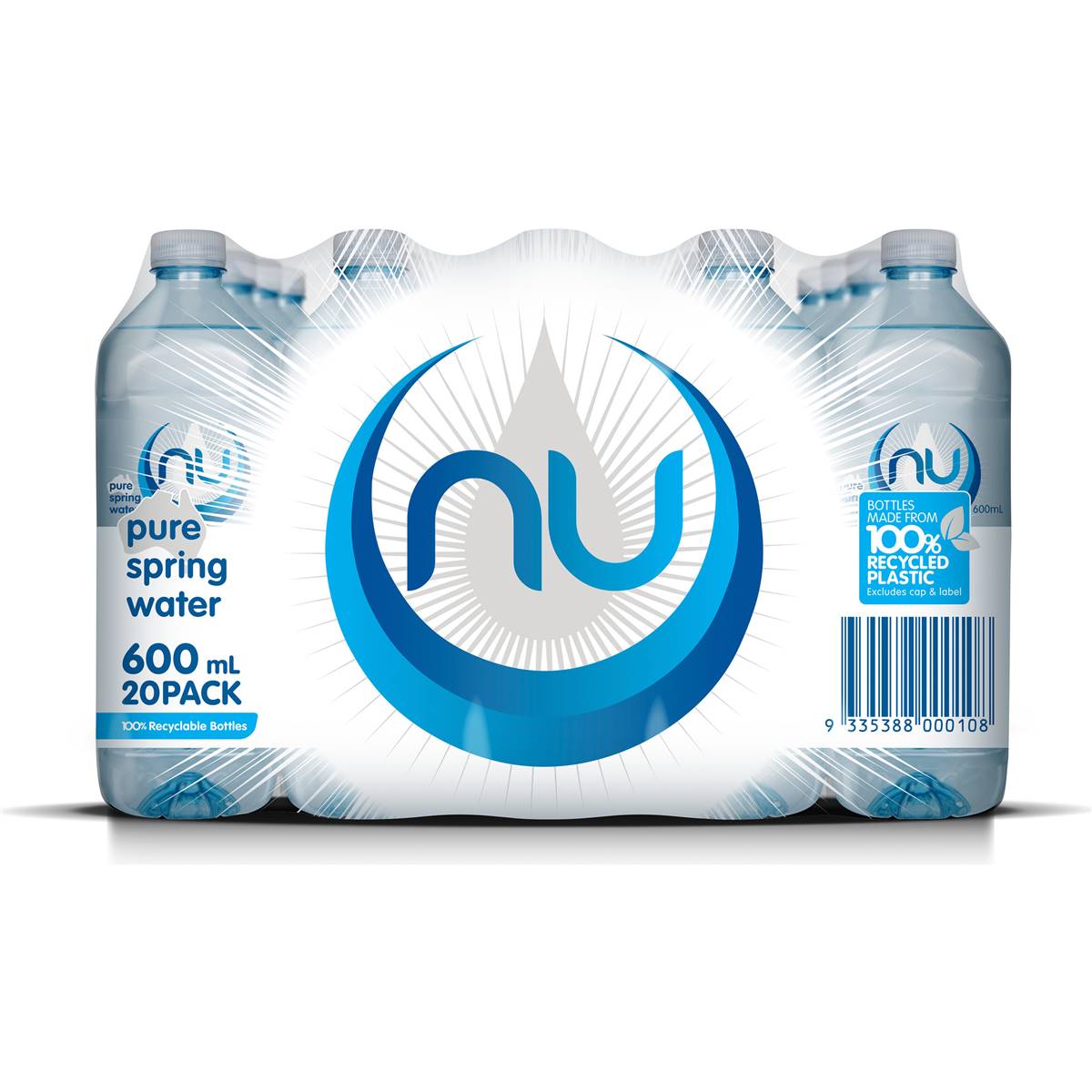 Nu Pure Still Spring Water 600mL x 20 pack