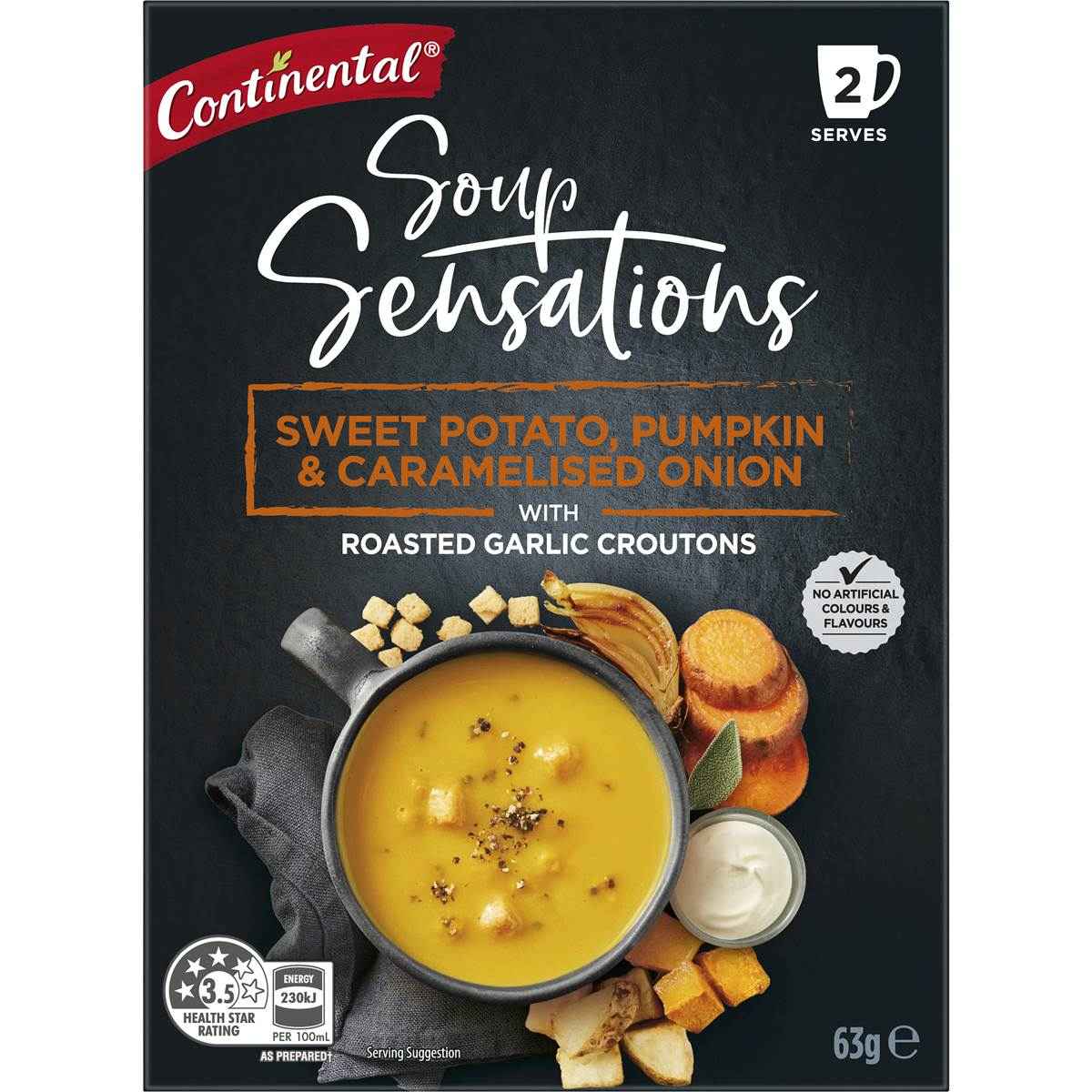 Continental Soup Sensations Sweet Potato Pumpkin & Caramelised Onion 63g