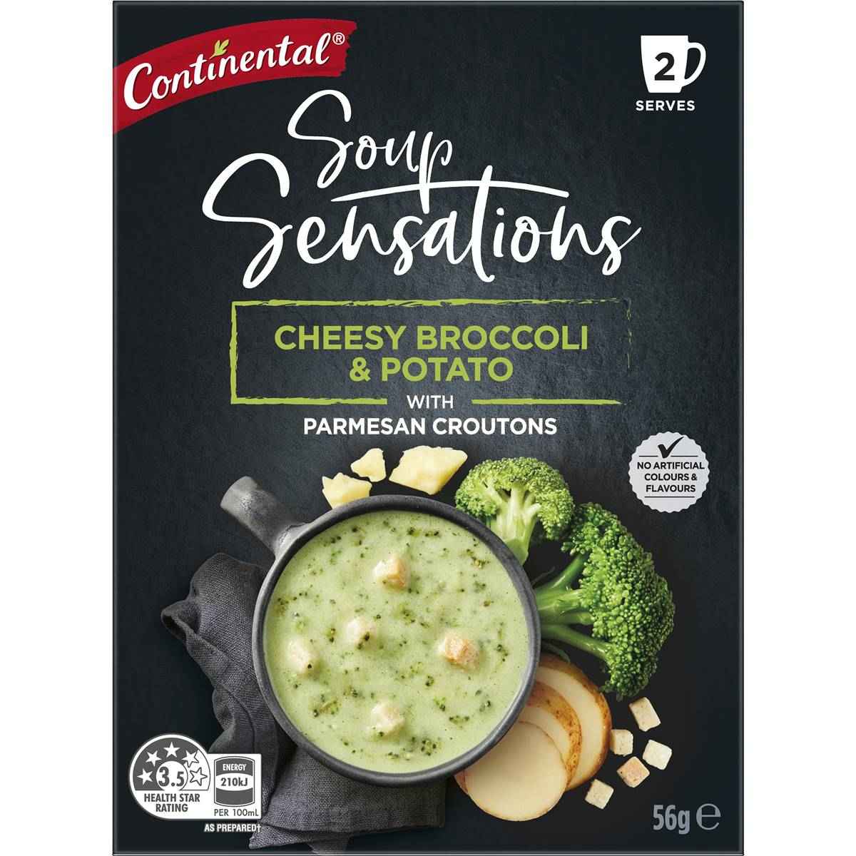 Continental Soup Sensations Cheesy Broccoli & Potato Serves 2 56g