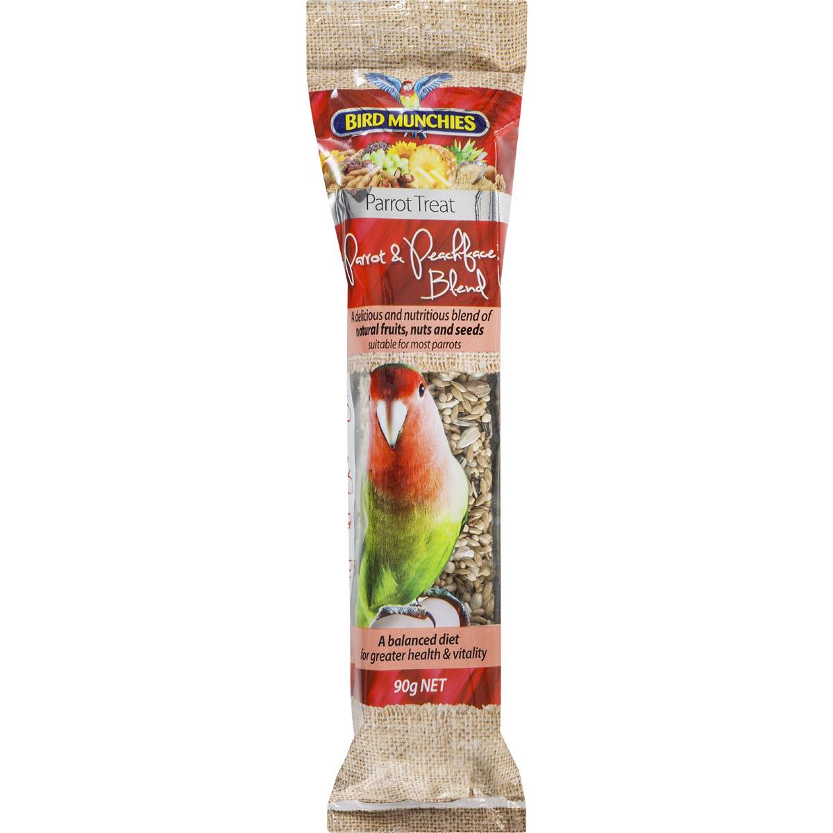 Bird Munchies Parrot Treat Parrot & Peachface Blend 90g