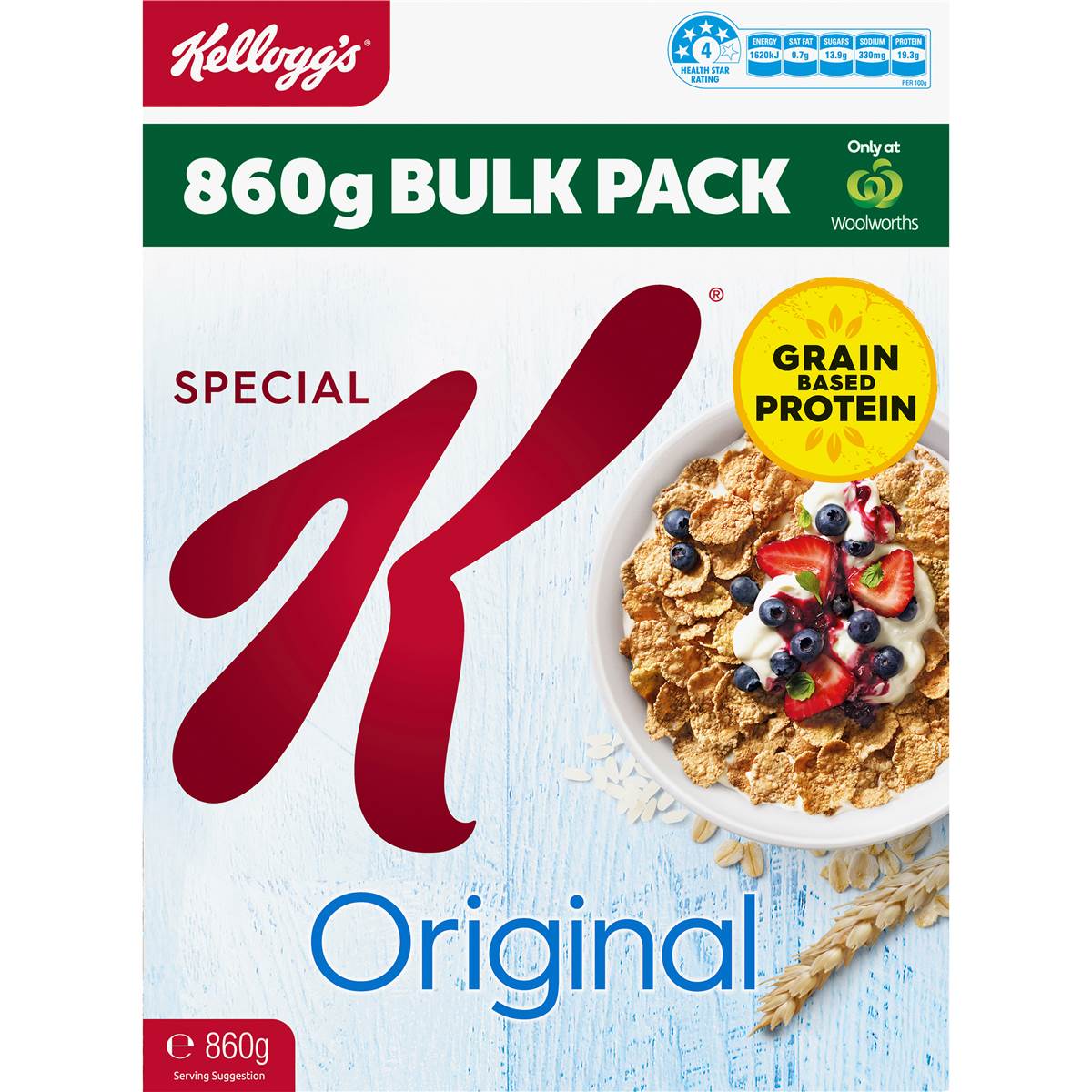 Kellogg's Special K Original Breakfast Cereal Bulk Pack 860g