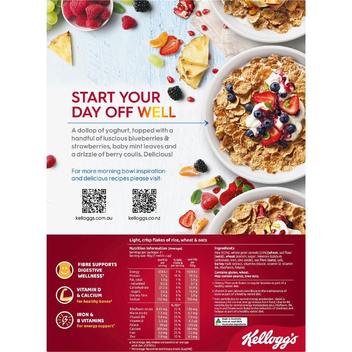 Kellogg's Special K Original Breakfast Cereal Bulk Pack 860g