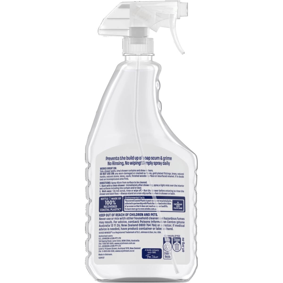 Windex Shower Cleaner Spray Trigger 750ml