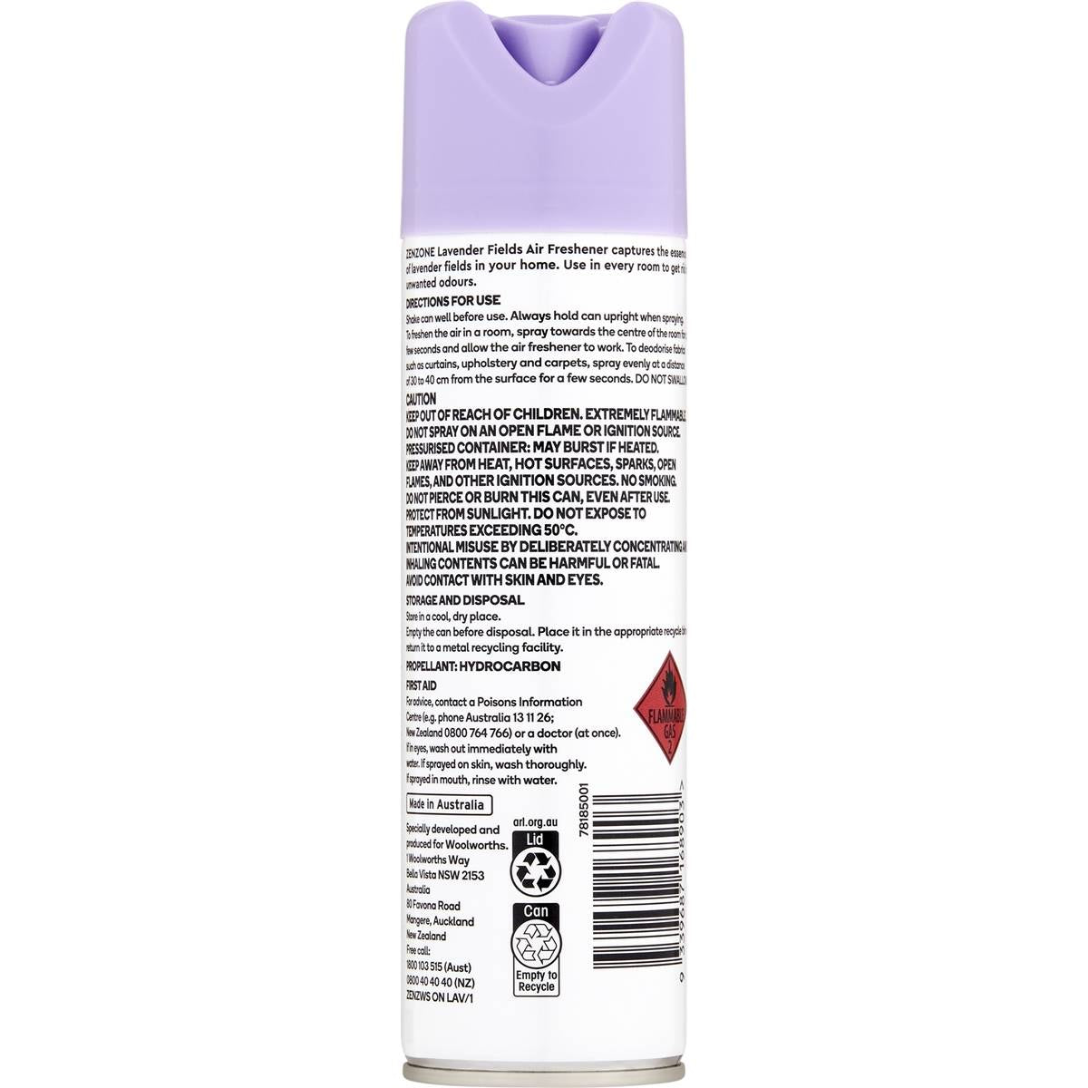 ZenZone Air Freshener Odour Neutraliser Lavender Fields 150g
