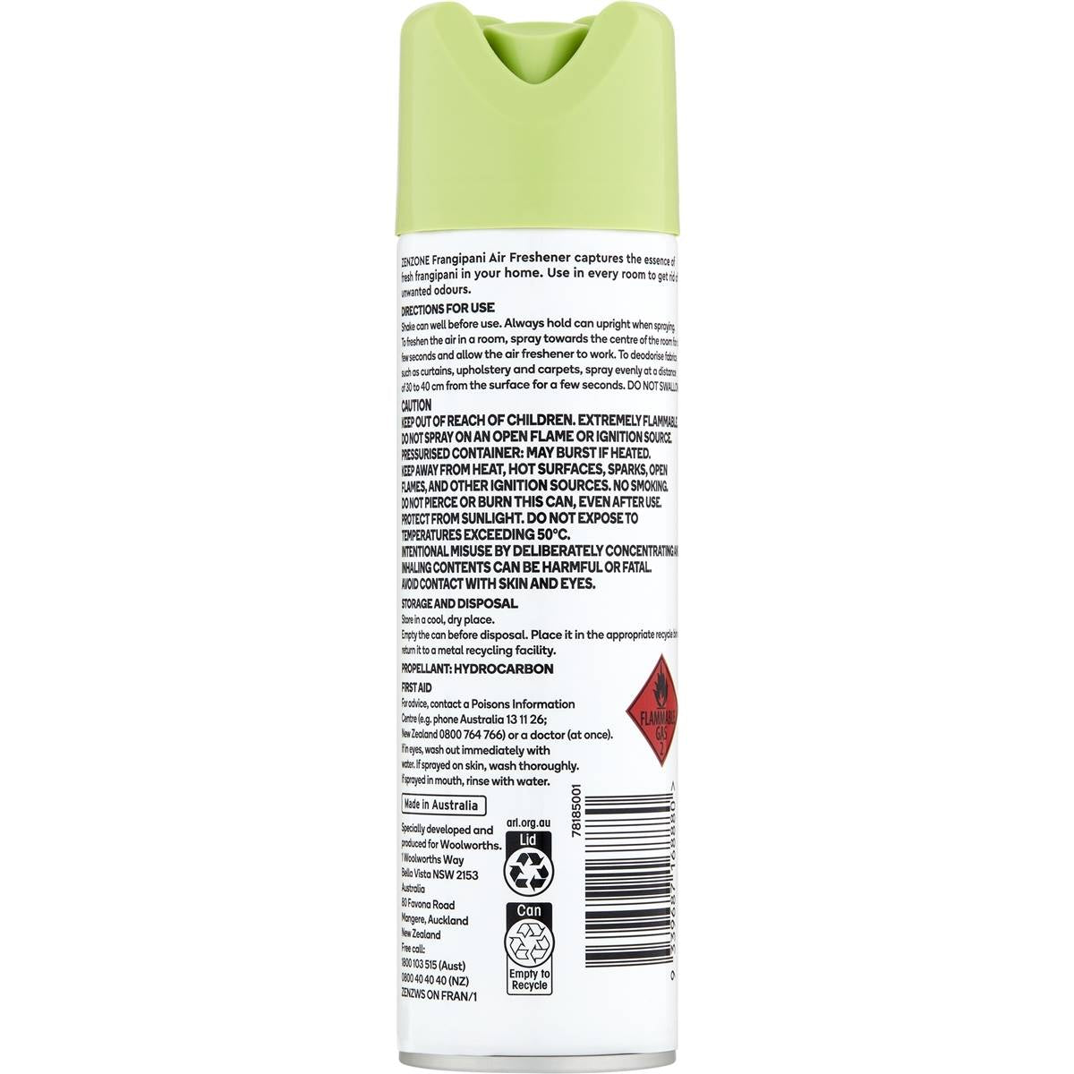 ZenZone Air Freshener Odour Neutraliser Frangipani 150g