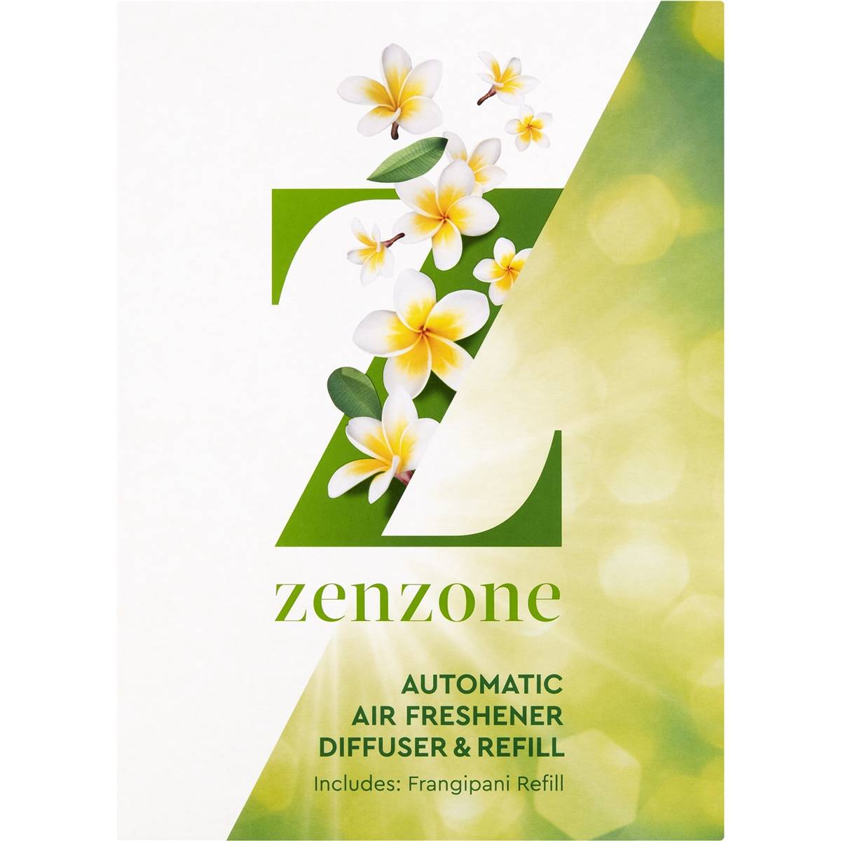 ZenZone Automatic Air Freshener Diffuser & Refill Frangipani Each