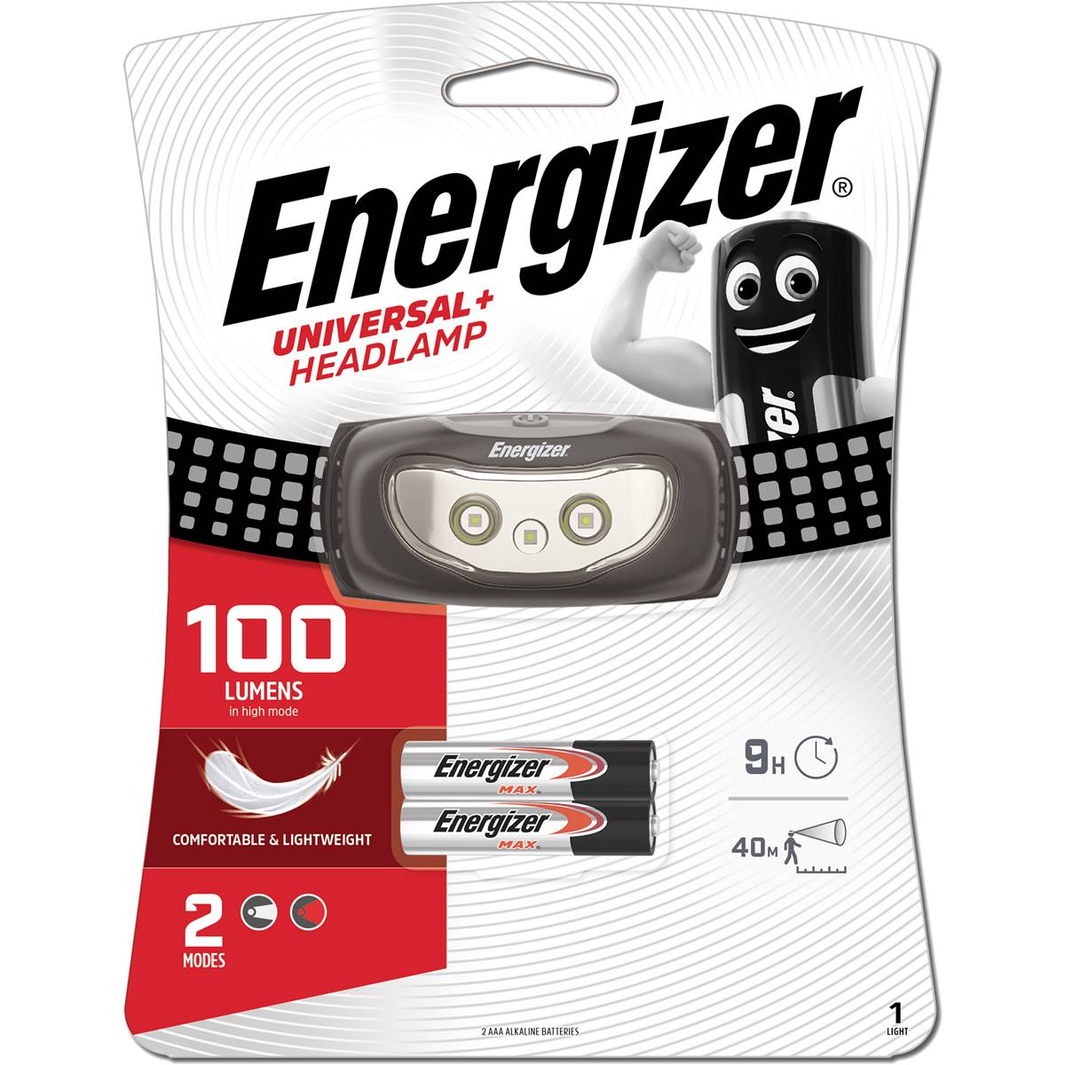 Energizer Universal Headlight Torch 100 Lumens each
