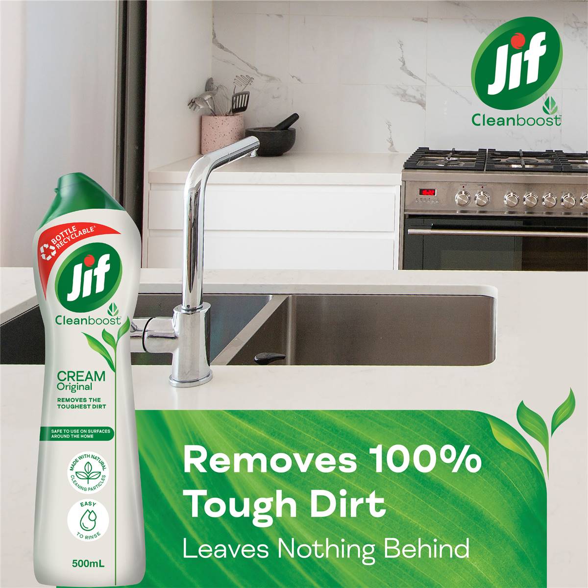 Jif Cream Cleanser With Micro Particles Original 500ml