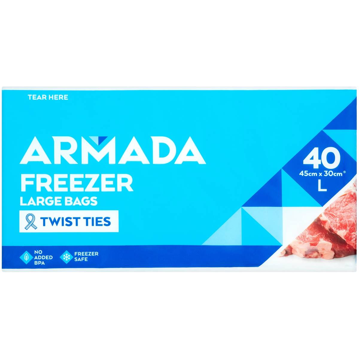 Armada Freezer Bags Large 40 pack