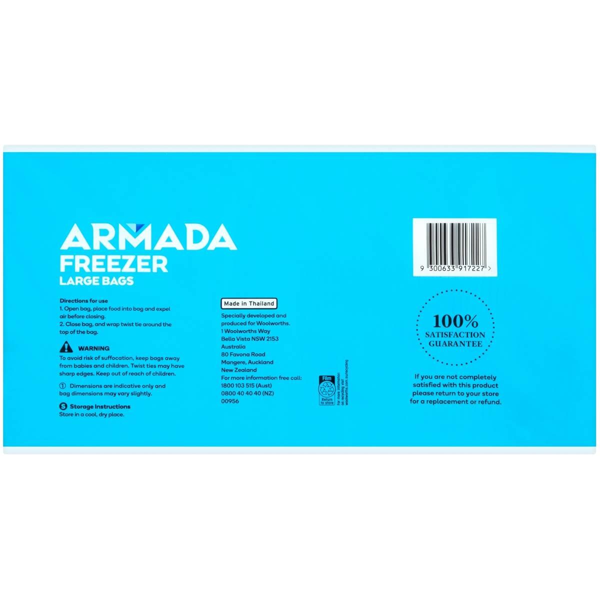 Armada Freezer Bags Large 40 pack