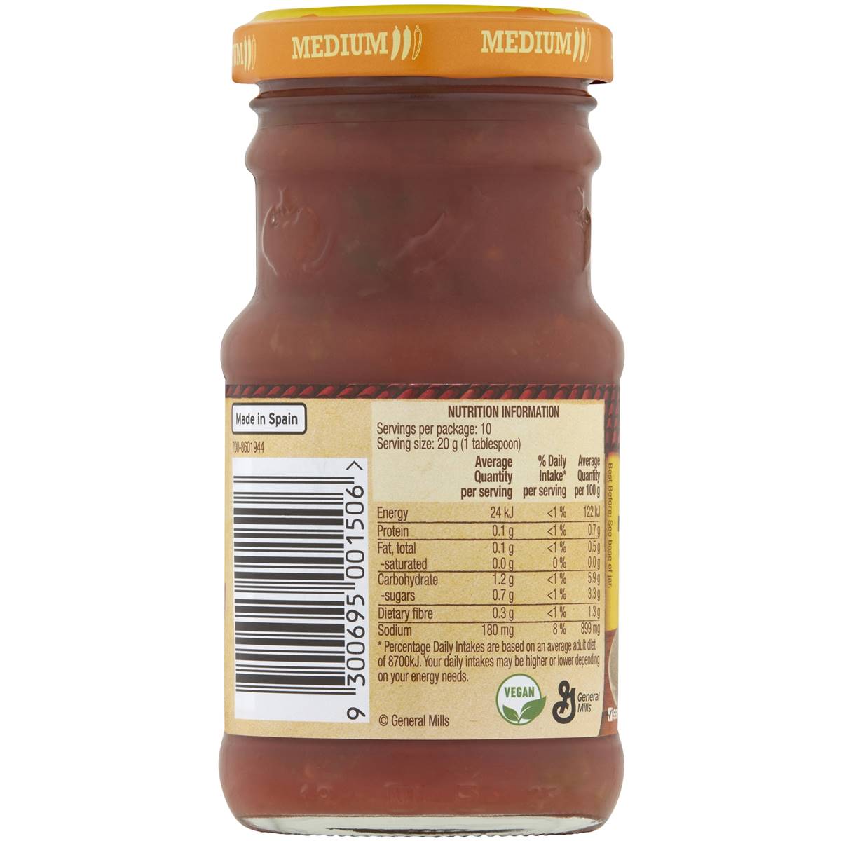Old El Paso Taco Sauce Medium Taco Sauce 200g