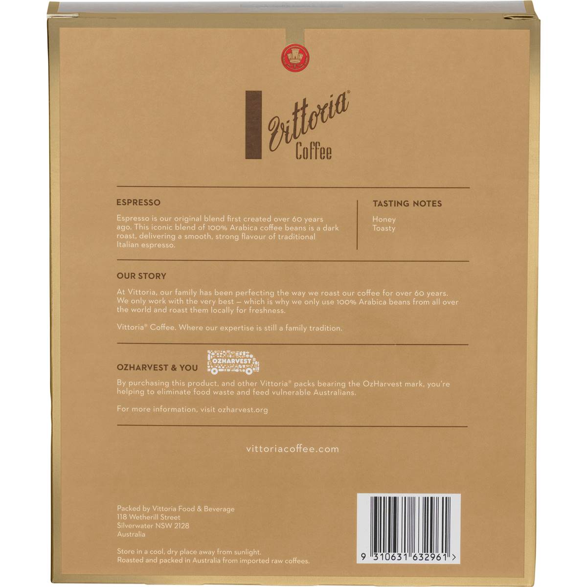 Vittoria Espresso Nespresso Compatible Coffee Capsules Pack 20