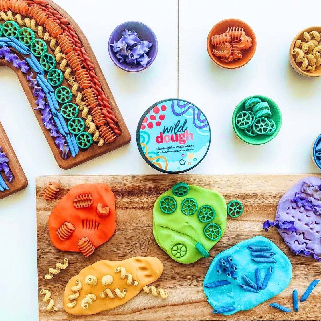 Wild Dough Pacific Blue Playdough Blueberry Scent 280gram Sensory Toys Art and Craft Best Seller 3yrs+