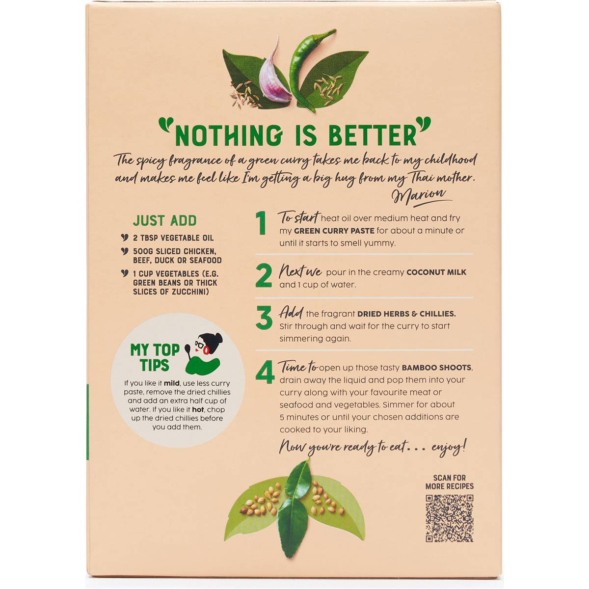 Marion's Kitchen Thai Green Curry Meal Kit 419g