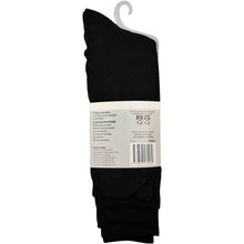 For Him Business Socks Black Size 11-14 5 Pack