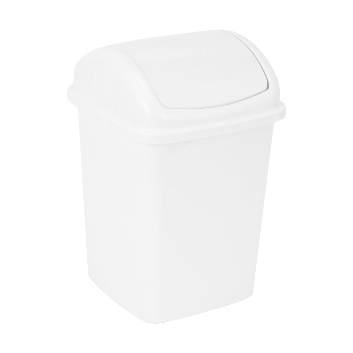 5L Swing Top Bin - White