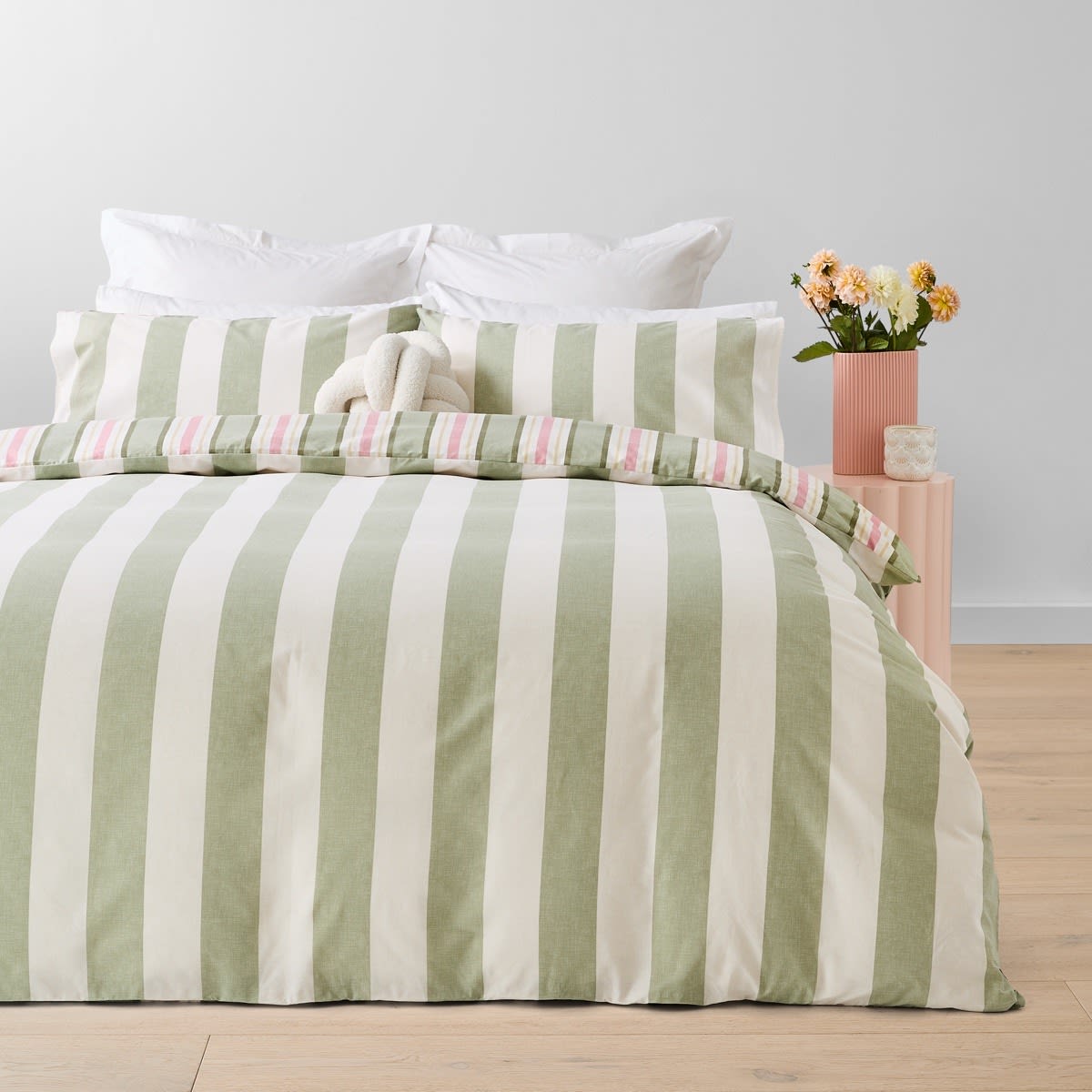 Alexis Cotton Rich Reversible Quilt Cover Set - Double Bed