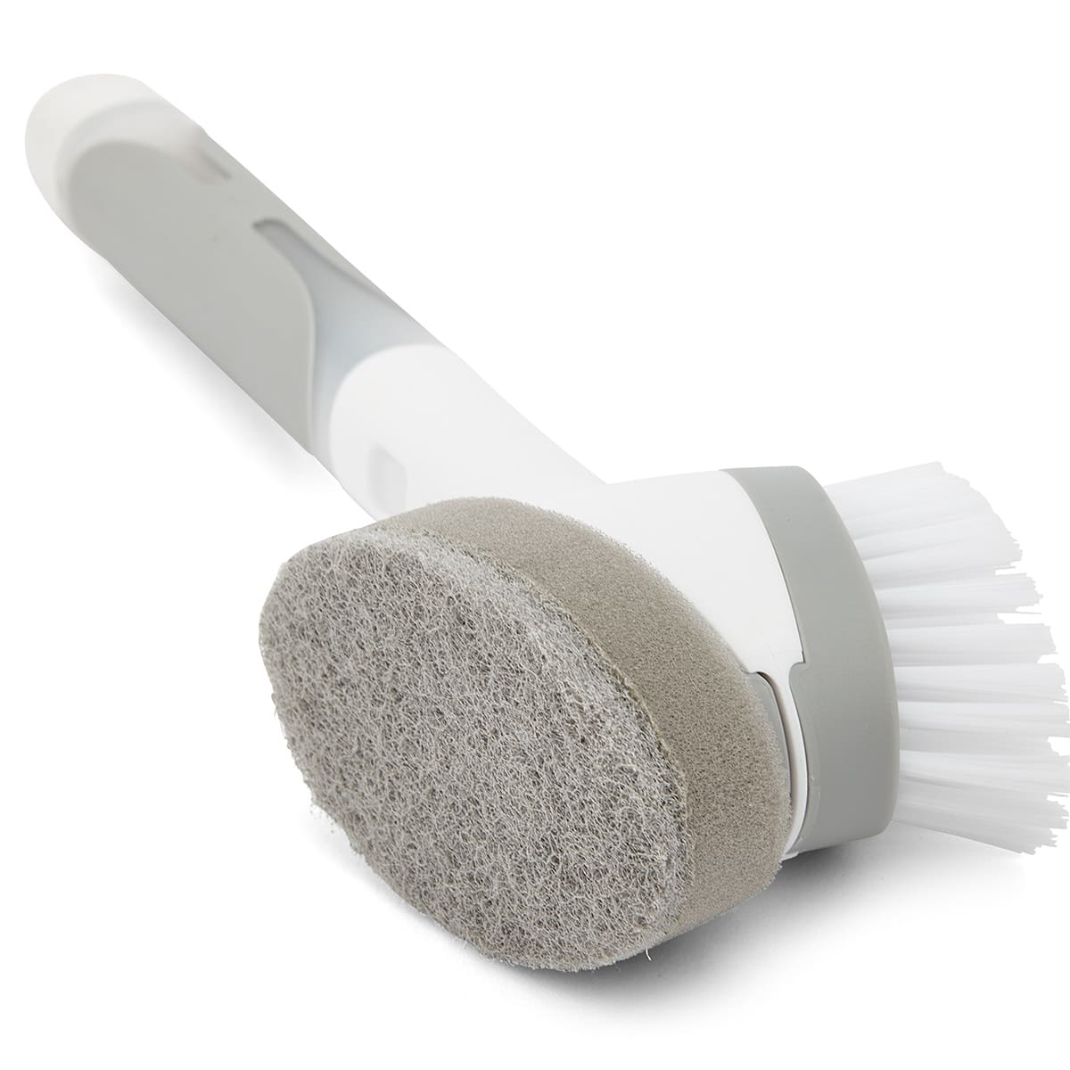 2-in-1 Dish Brush - White and Grey