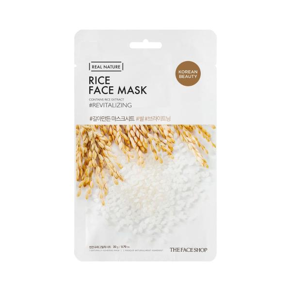 REAL NATURE RICE FACE MASK 20G