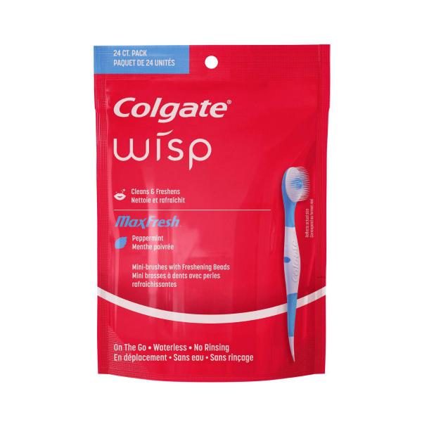 COLGATE TOOTHBRUSH WISP ON-THE-GO 24 PACK