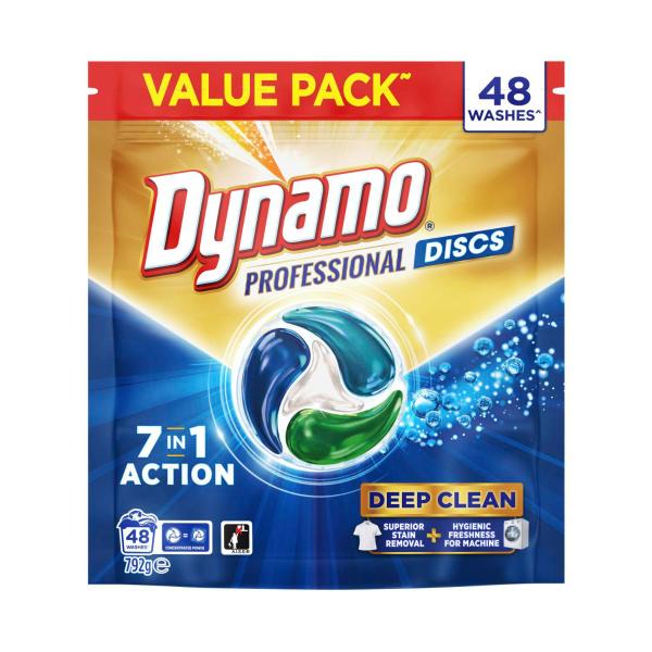 DYNAMO PROFESSIONAL 7 IN 1 LAUNDRY DISCS 48 PK
