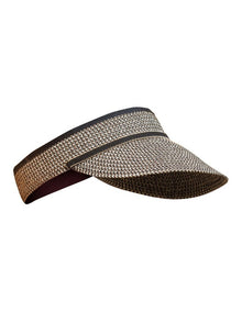Cosmopolitan Visor in Black/Tan