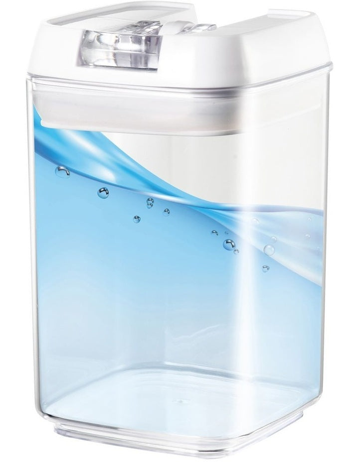 Airtight Food Canister 1200ml Set of 2 in White