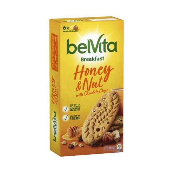 Breakfast Biscuits Honey & Nut With Chocolate Chips 6 Pack