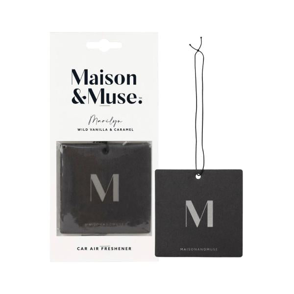 MAISON&MUSE PAPER CAR FRESHENER WILD VANILLA & CARAMEL