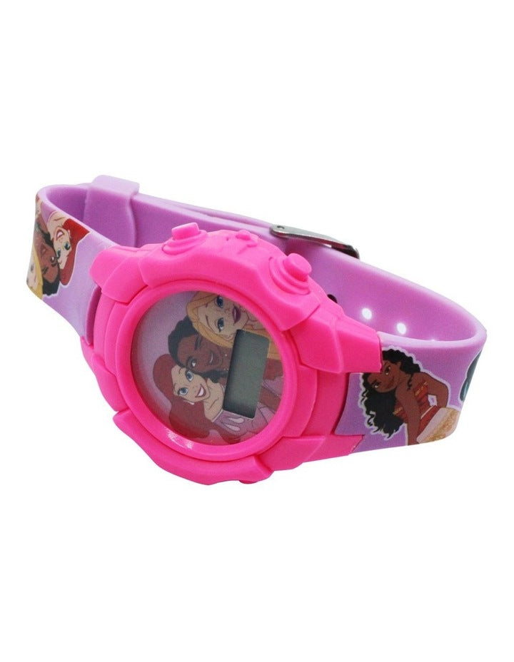 Disney Princess Pastel Digital Silicone Watch in Multi
