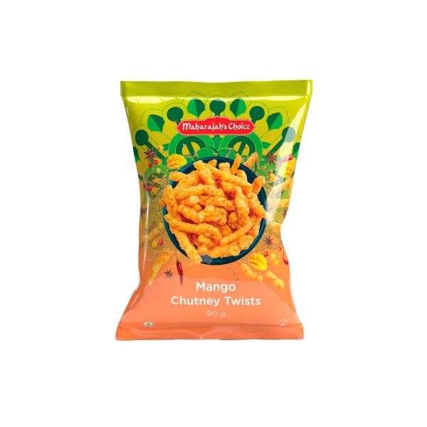 MAHARAJAH'S CHOICE MANGO CHUTNEY TWISTS 90G
