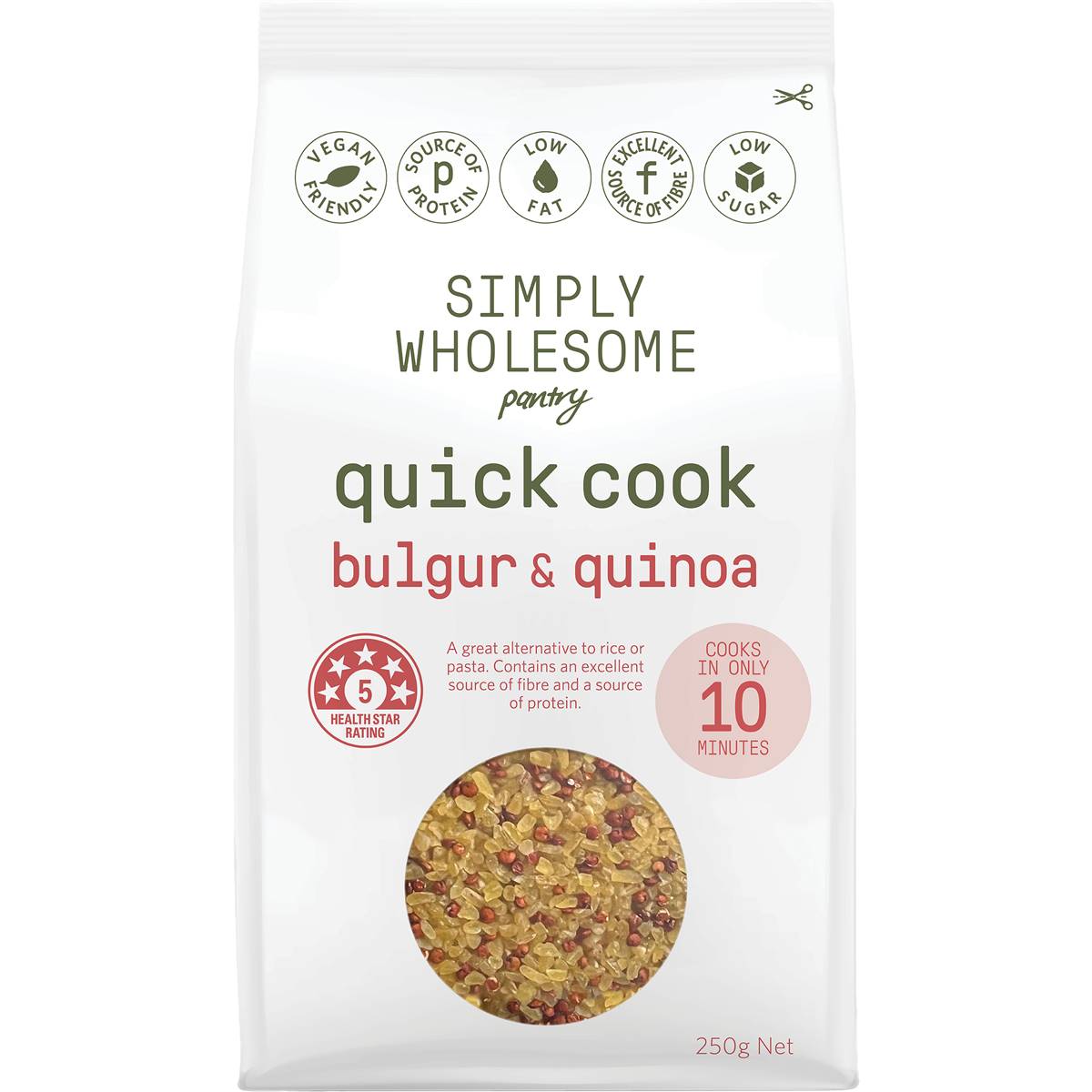Simply Wholesome Pantry Quick Cook Bulgar & Quinoa 250g