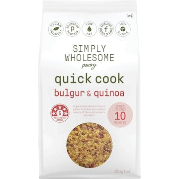 Simply Wholesome Pantry Quick Cook Bulgar & Quinoa 250g