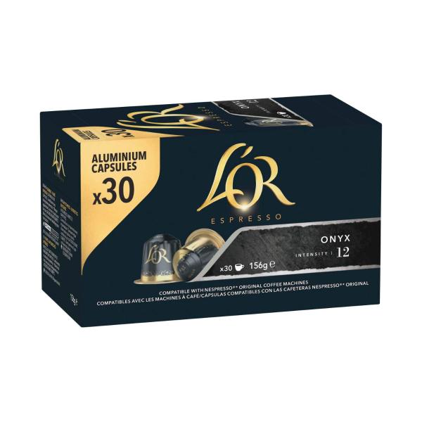 L'OR ESPRESSO ONYX INTENSITY 12 COFFEE CAPSULES NESPRESSO* COMPATIBLE 30 PACK