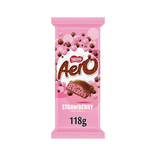 AERO STRAWBERRY CHOCOLATE BLOCK 118 GRAM