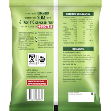 Arnott's Snack Right Cracker Puffs Honey BBQ 80g