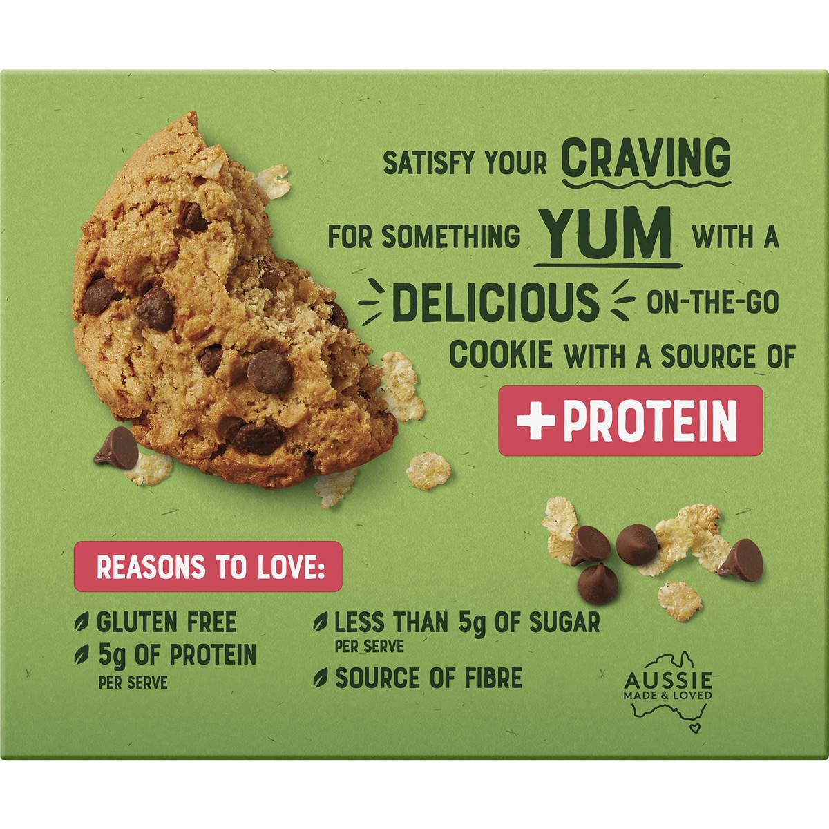 Arnotts Snack Right + Protein Brekkie Cookie Choc Chip 135g