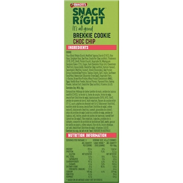 Arnott's Snack Right + Protein Brekkie Cookie Choc Chip 135g
