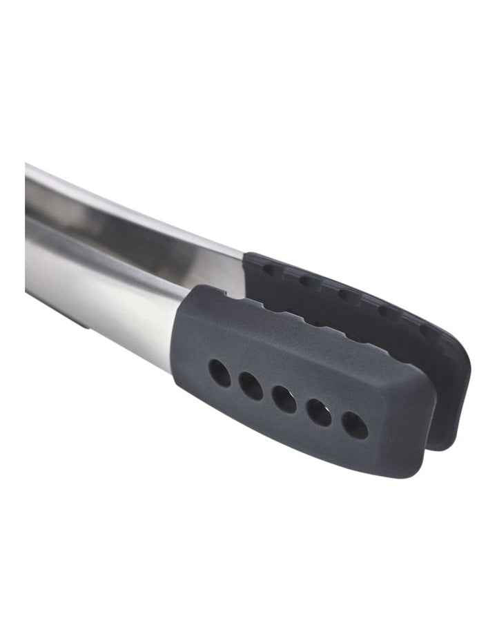 Elevate Fusion 2 Piece Silicone Tong Set in Stainless Steel