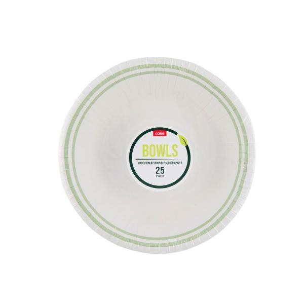 COLES PATTERNED BOWLS