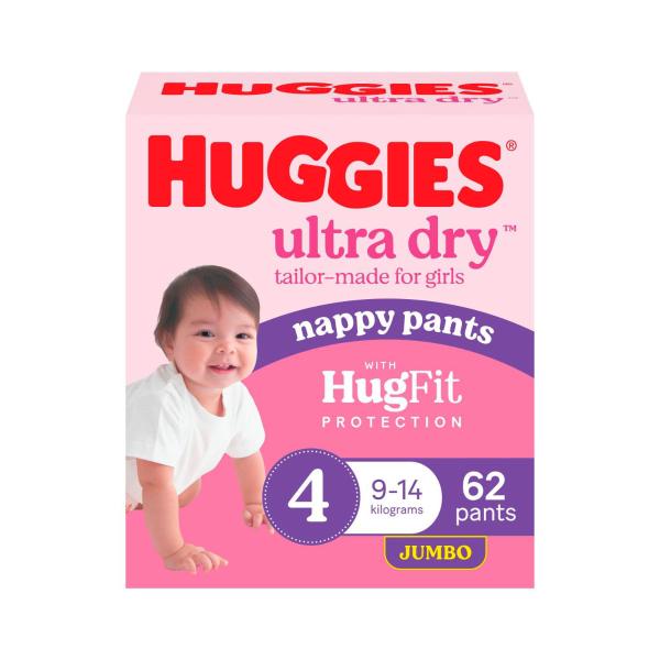 Jumbo Nappy Pants Size 4 Girl