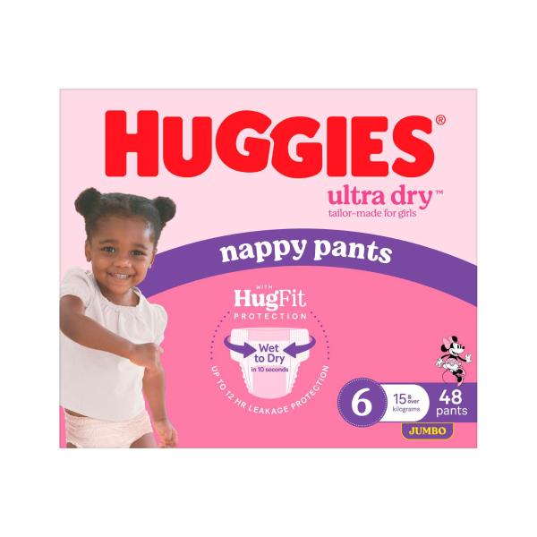 Jumbo Nappy Pants Size 6 Girl