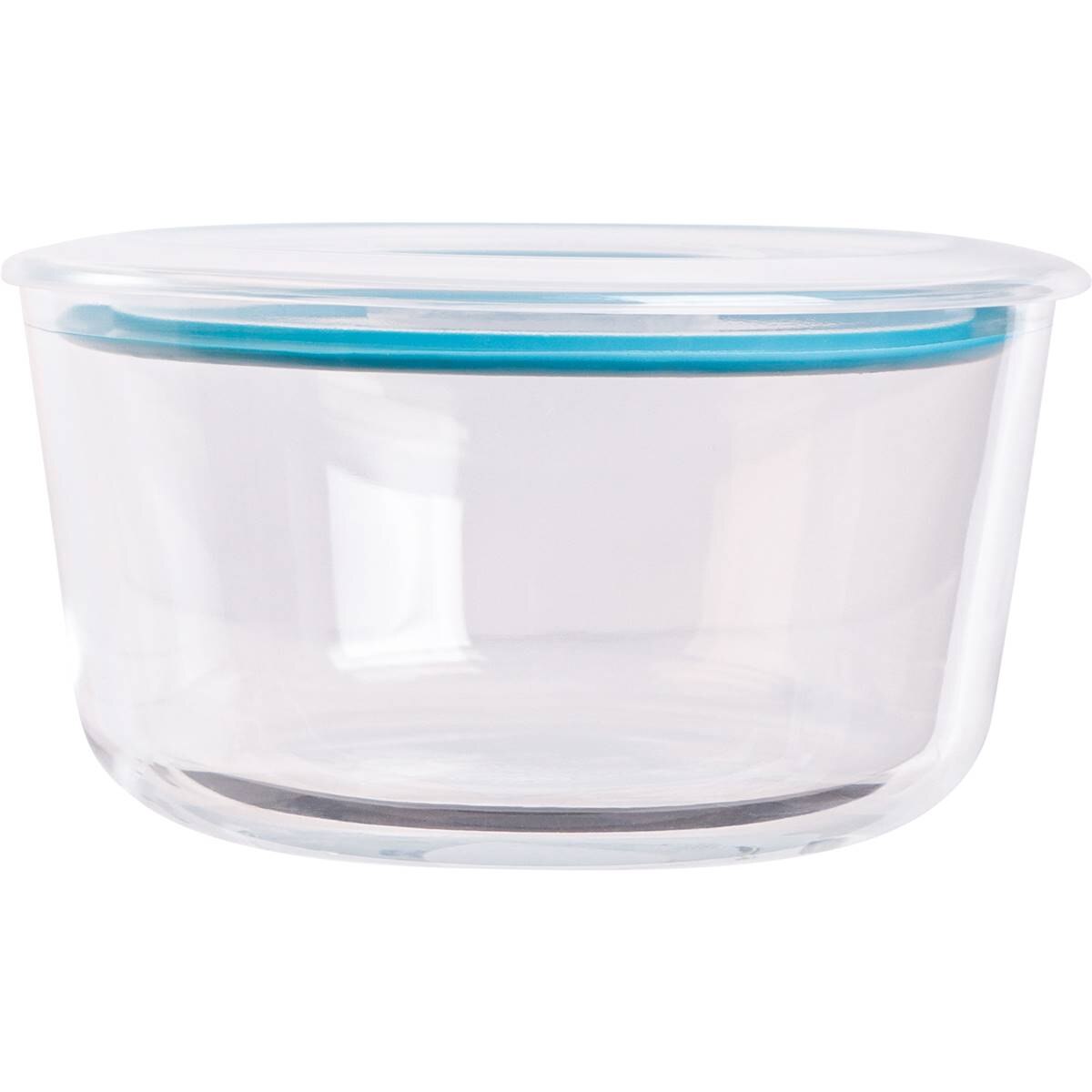 Decor Vent & Seal Glass Container Round 500mL