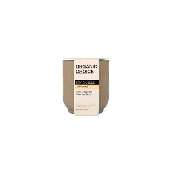 ORGANIC CHOICE SOY CANDLE LEMONGRASS 240G