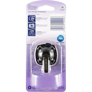 Ambi Pur Mini Clip Car Mould Fighter Aqua & Violet Jasmine each